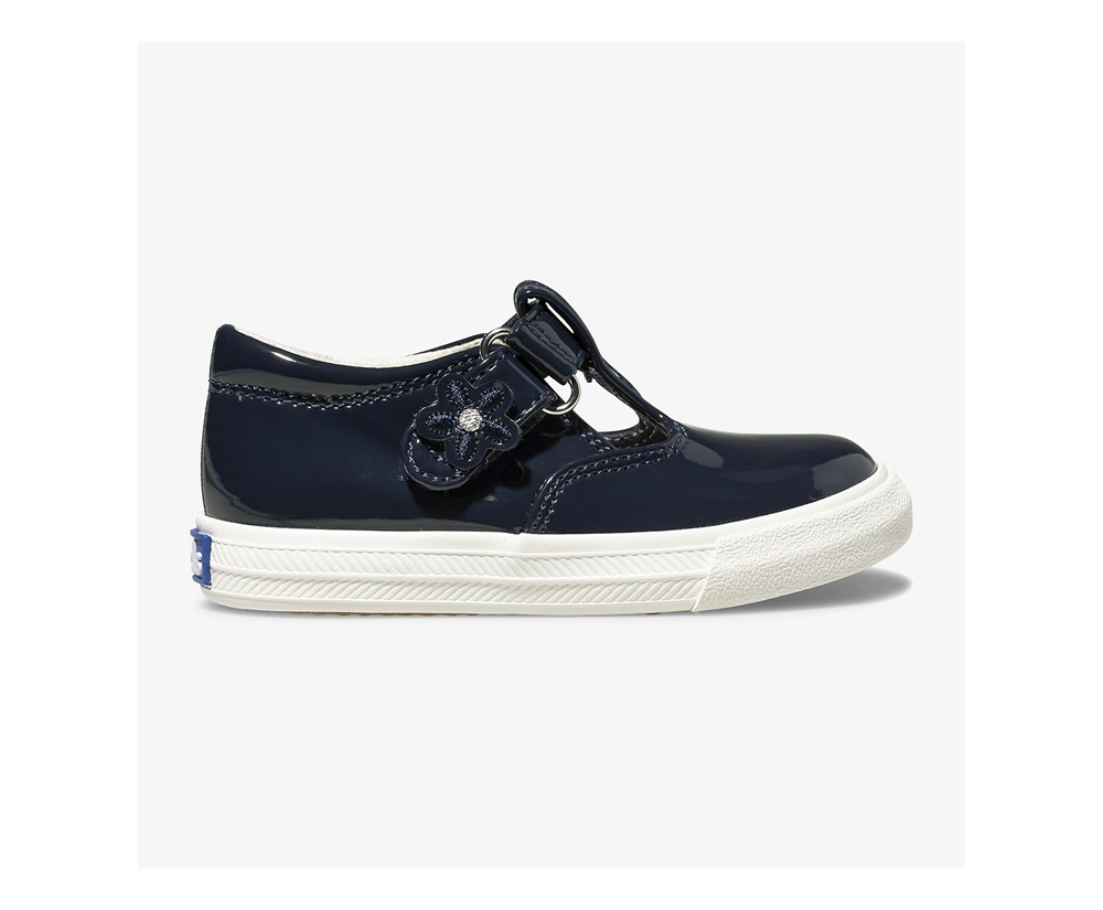 Slip On Παιδικα - Keds Daphne Patent - Σκουρο Μπλε - LNRUJ0281